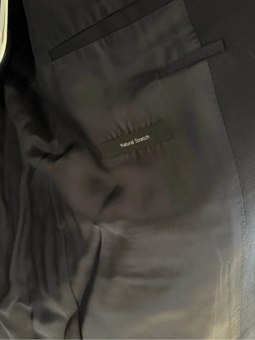 Hugo Boss Black Two-Button Sport Coat with Gold Buttons 44R